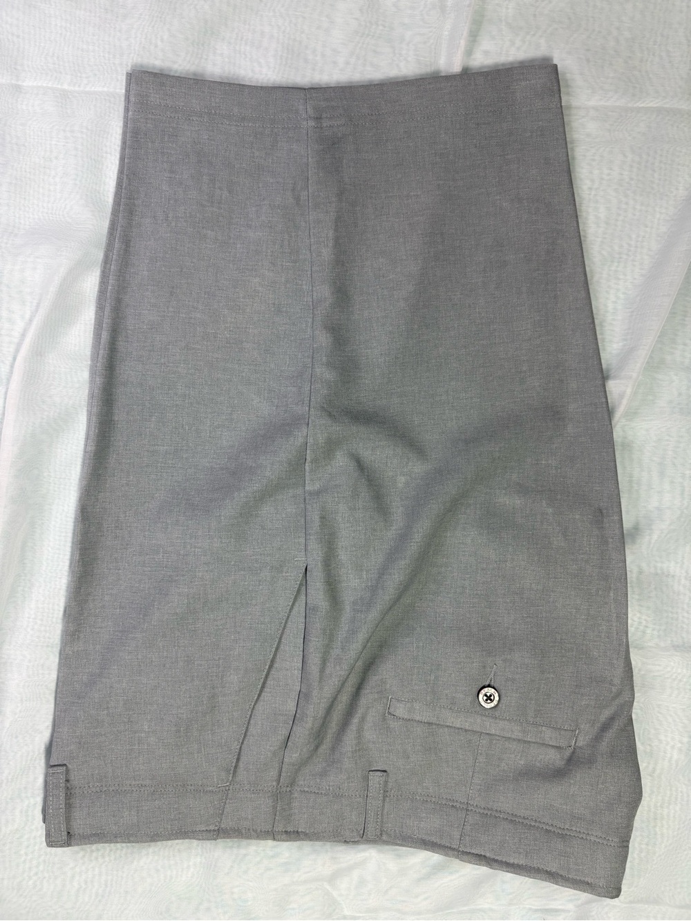 Pebble Beach Light Gray Flat-Front Men’s Shorts